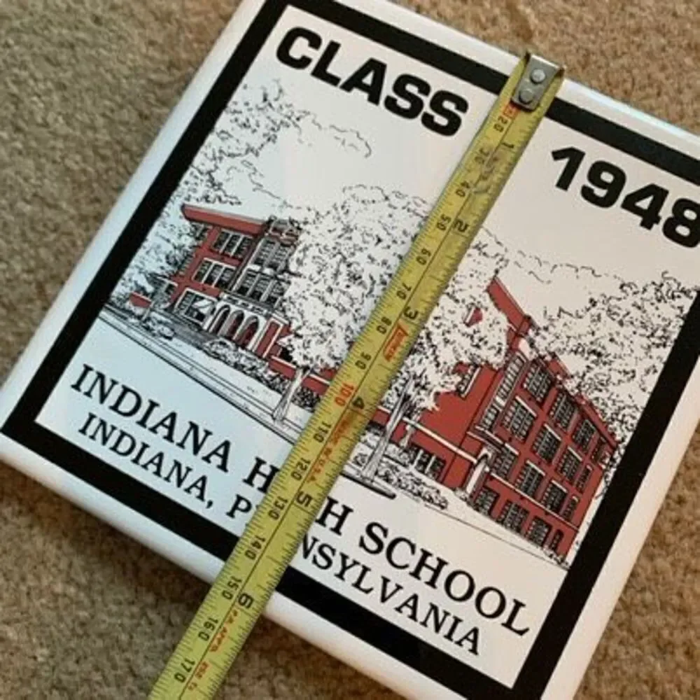 Indiana High School Indiana Pennsylvania Class Of 1948 6” x 6” Ceramic Tile